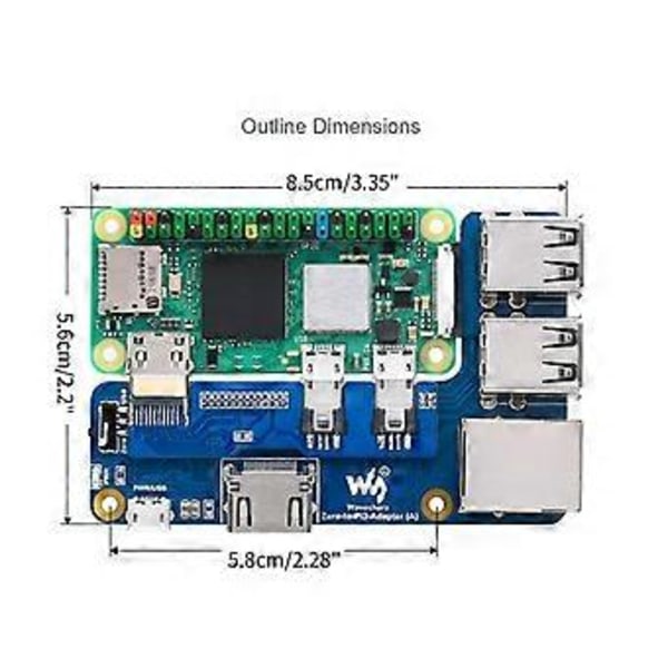 Överbrygga Gapet Mellan Pi Zero och Pi3B med Detta Adapterexpansionskort