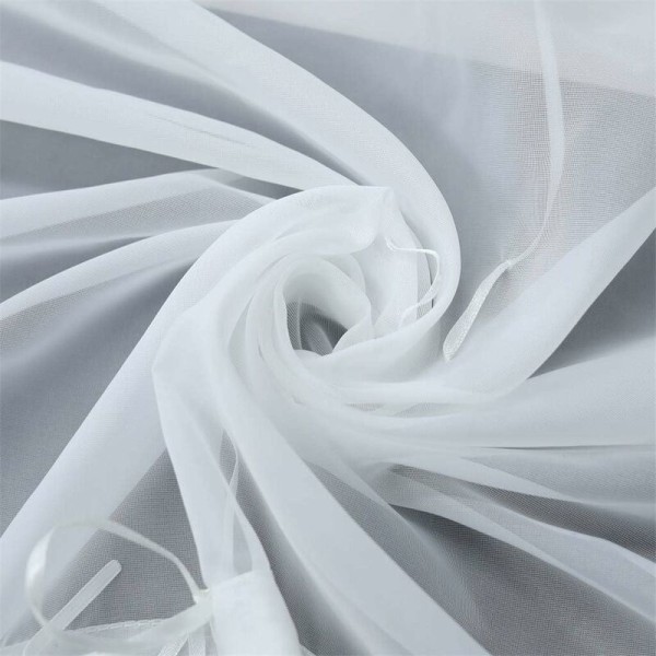Roomalainen verho silmukkaverhoilla Keittiön roomalaiset kaihtimet läpikuultavat verhot kaihtimella Silmukka Moderni Voile Valkoinen LxK 60x155cm 1 kpl