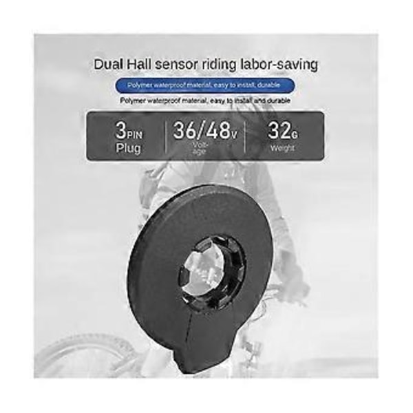 Elektrisk Sykkel Pedalsensor F12l Hastighet Pedal Dobbel Pas Sensor Deler Ebike Sensorer