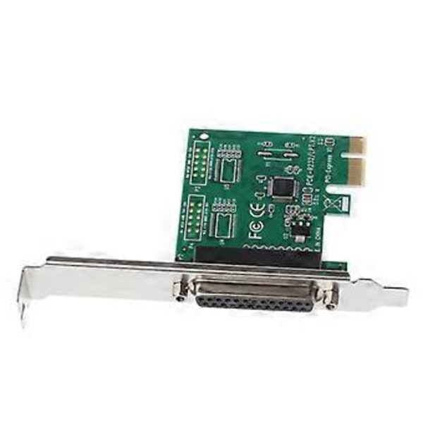 Högkvalitativ Parallelport DB25 25Pin Pcie Riser-kort LPT Skrivare till PCI-E Express-kort Konverter Adapter För Dator