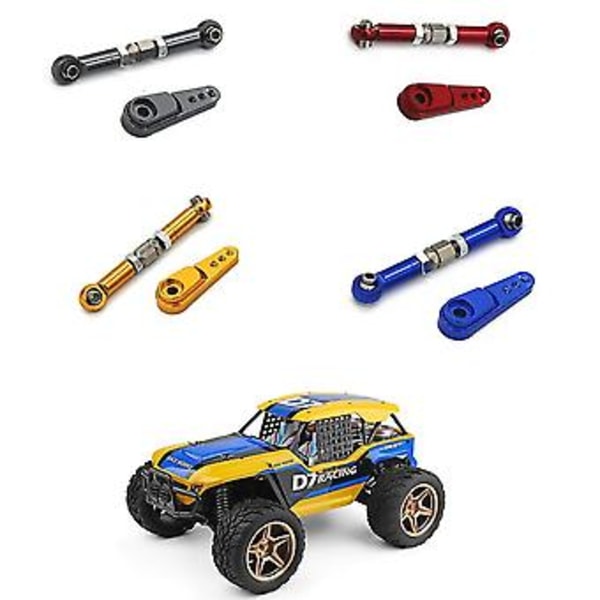 Metallinen servovarsi ja servo-varsi 104009 12402-a RC-auton päivitysosille, punainen