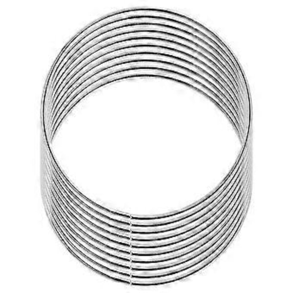 10 Pakning 4 Tommers Sølv Drømmefanger Metallringer Blomsterringer Krans Makrame Kreasjoner Ring for Håndverk DIY
