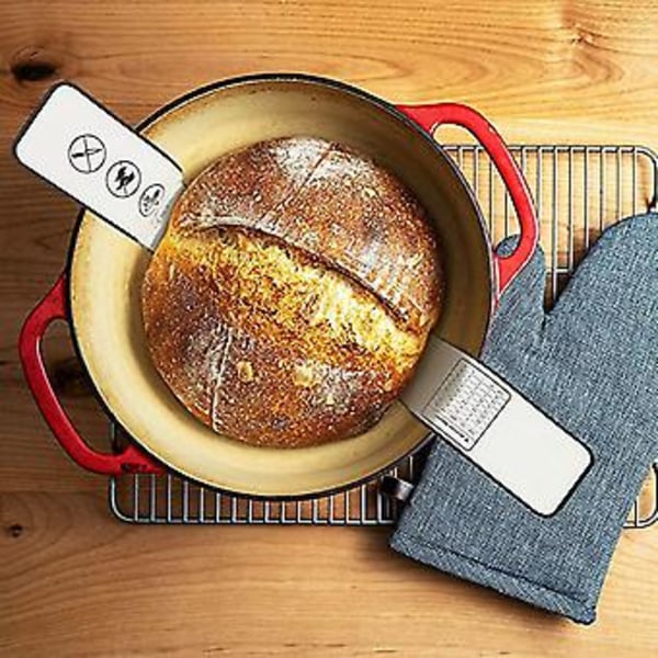 Silikonbakmatta för holländsk ugn, brödbakmatta, non-stick bakmatta med 8,3 tum återanvändbar