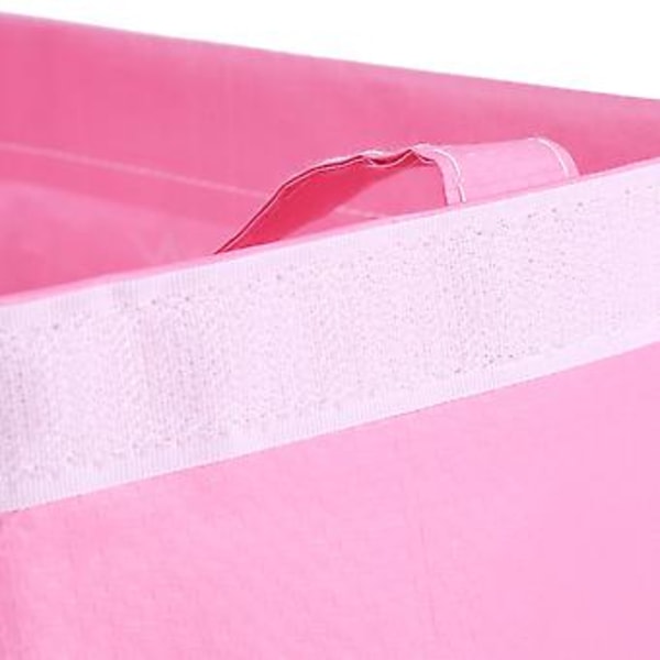 SAFEBET Vikbar Tvättkorg Leksaksförvaringslåda Korgar Kläder Diverse Hemorganisatör (Rosa)