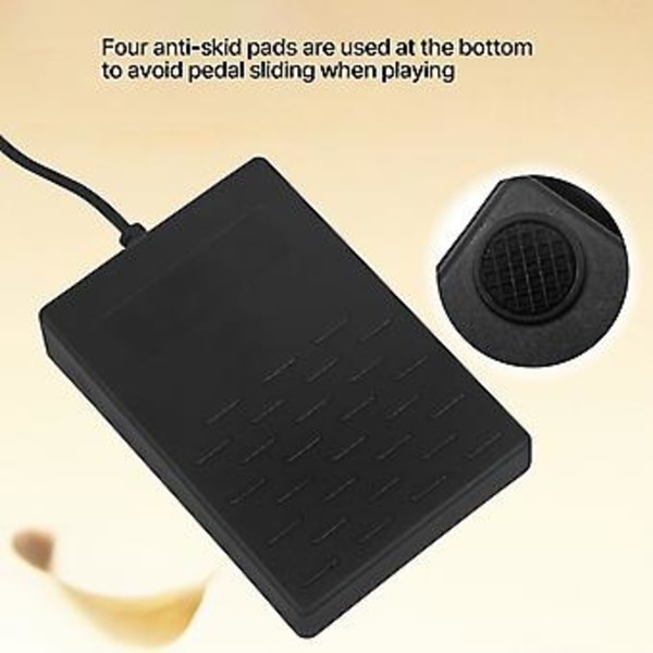 Elektronisk Klaver Pedal Keyboard Sustain Pedal Musikinstrument Tilbehør