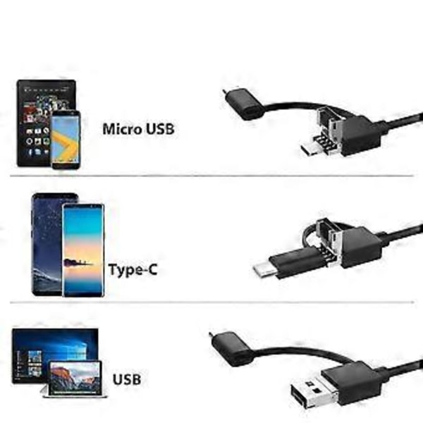 1600x USB Digitalt Mikroskop Kamera Endoskop 8 LED Forstørrelsesglas Med Stativ