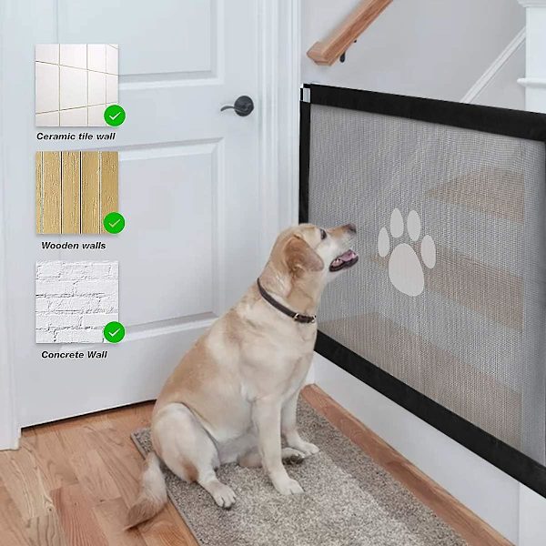 Enkel å installere og låsbar hundeport trappeport kjæledyrbarriere 80cm X 100cm
