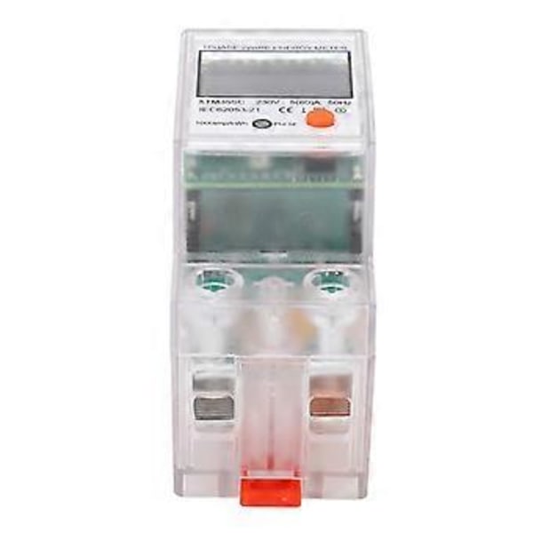 Energimätare 2P Enfas DIN-skena Elförbrukningsmätare Bakgrundsbelyst LCD-display Effektmätare 230V