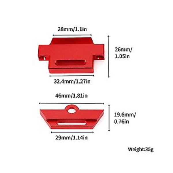 Metall Hög H Fäste Batterihållare För 1/10 Slash 2wd 5822 5822a Chassi S,1