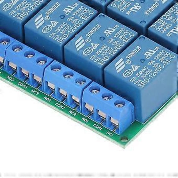 8-kanals Relämodul DC12V UART Seriell Port Switch PLC Motor LED Dator Fjärrkontroll Multifunktion USB-kontroller
