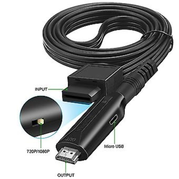 Til -kompatibel konverterkabel 2 -kompatibel til HDTV Mon-skærm til -kompatibel adapter