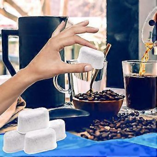 6-pak Erstatningsvandfiltre til, Rene Trækulskaffefiltre til Alle Kaffemaskiner