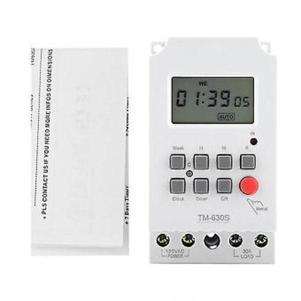 110V Digital Elektrisk Holdbar Programmerbar Smart Kontroll Bryter Timer