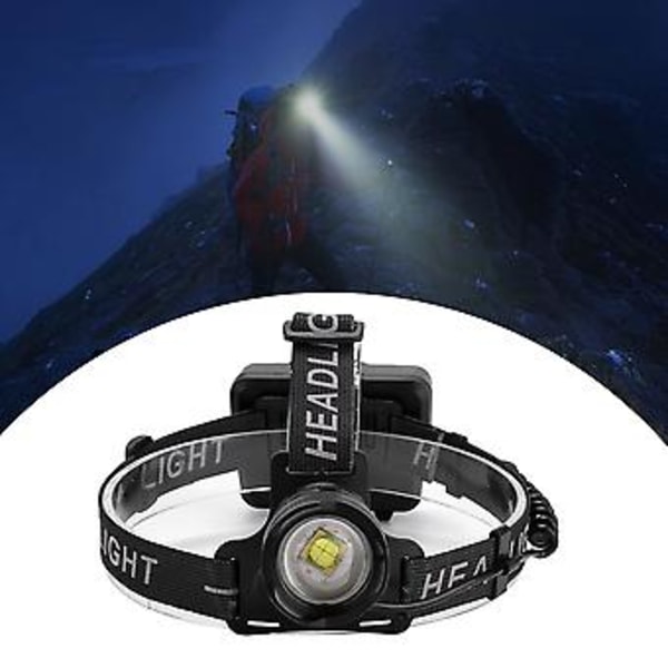 USB Laddningsbar LED Pannlampa Utomhus Portabel Strålkastare Ficklampa för Cykling Camping