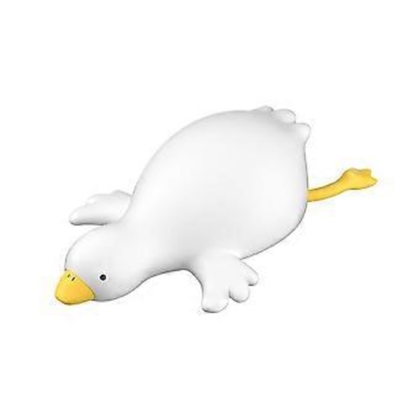 Stor Hvid Gås Natlampe Børne Sengelampe Sjov Klap Lampe USB Genopladelig Blødt Lys Øjenbeskyttelse Sovelampe