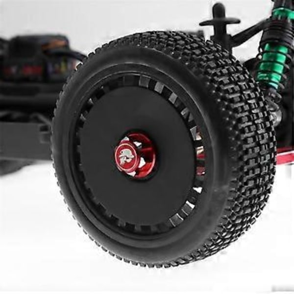 4 stk 17mm M12 Metall Hjul Hex Mutter Deksel for 1/7 Motor KM RC Bil Arrma Mojave Oppgraderingsdeler, Svart