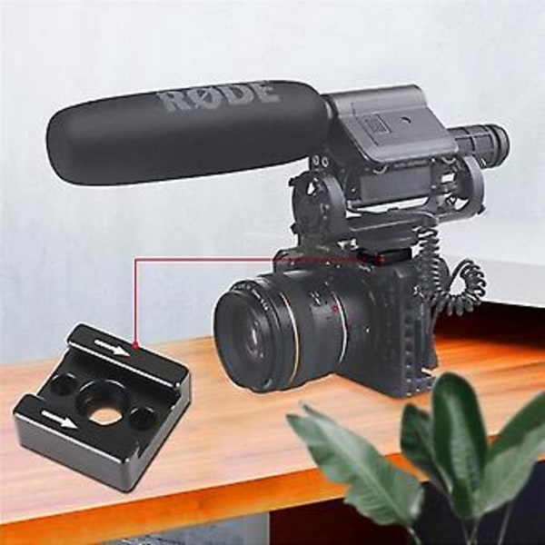 1 set 1/4 Gänga Blixtskofäste Adapter För DSLR Kamera Ca /blixt /led /mikrofon /mon