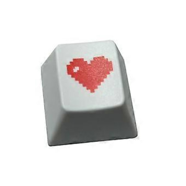Mekaniskt tangentbord Tangenttillbehör för tangent Red Pixel Heart Square Game PBT Söta Anpassade Cherry Profile ESC Tangenter