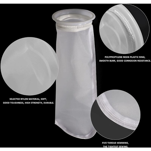 2 stk vanntankfilter, vanntankfilter filterpose, regnfiltertilbehør kan vaskes, egnet for fisketank, vanntank