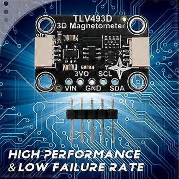TLV493D Trippelakse Magnetometer Modul Kompatibel med STEMMA QT Qwiic