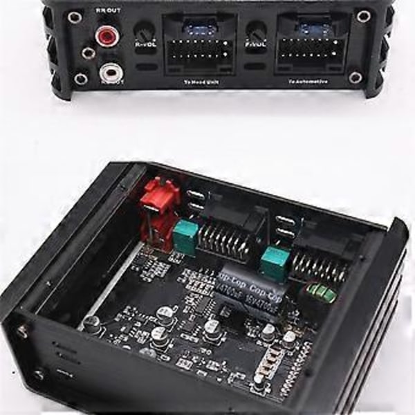 DC-12V 4CH Effektförstärkare RMS 4x60W Bil Ljud Förlustfri Uppgradering Plug and Play Ljudförstärkare för Bil Stor Skärm