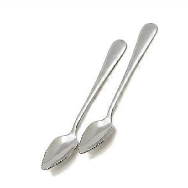 Grapefruktsked, 2-pack, 18 cm L, Silver