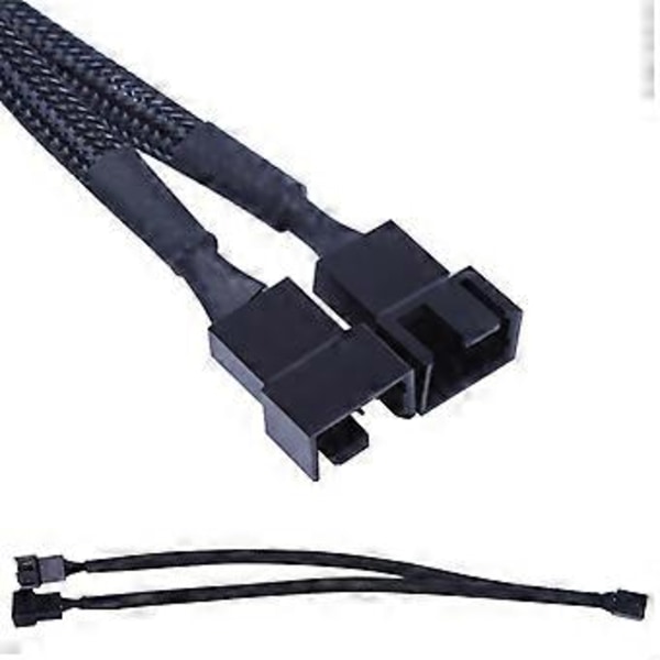 1 til 2 Splitter Lille 4-pin til PWM 4-pins Computer Kabinet Bundkort 4-pin Ledning
