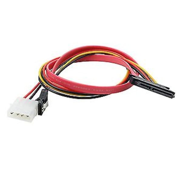 Sata Combo 15-nastainen ja 7-nastainen datakaapeli 4-nastainen Molex - sarjakaapeli Molex - Sata-adapteri 44cm