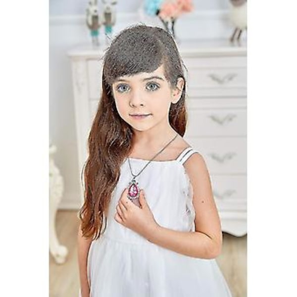 2 kpl Sofia Ensimmäisen Amuletti ja Elena Prinsessa Kaulakoru Kaksoissisko Kyynel Kaulakoru Taikakoru Lahja Tytöille