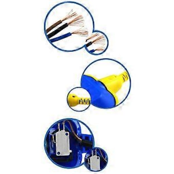 Uimurikytkin 5 metrin kaapelilla, nestetason säädin vesipumpulle ja säiliölle 220V 16A 1000W