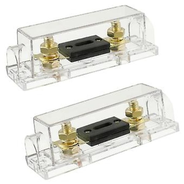 4 stk. 100a Transparent Case Anl Sikring H og 2 Stk. 100a