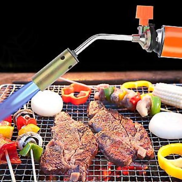 Kannettava kaasupoltin, säädettävä 1300℃, manuaalinen sytytys hitsauspistooli ulkogrilliin ja askarteluun