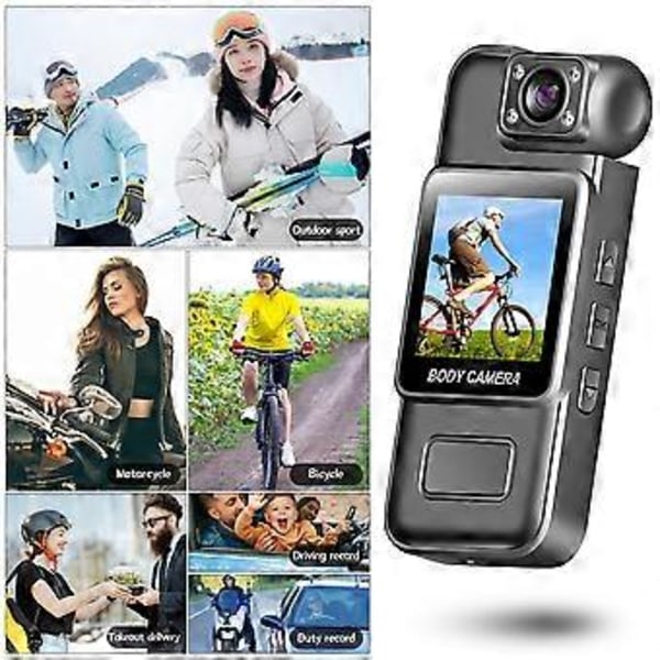 -M11 HD 4K Wifi Kamera Digital Video Mini Handhållen Brottsbekämpningsinspelare 180 Roterbar Lins Utomhussportkamera