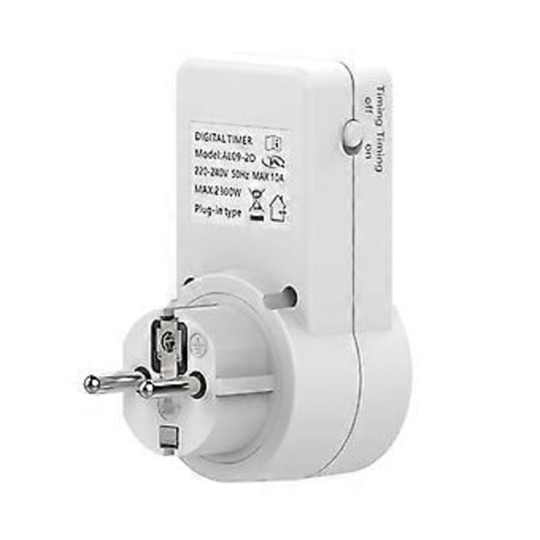 Europæisk Standard Timer Stik Funktionel LCD Digital Timer Stik EU Stik
