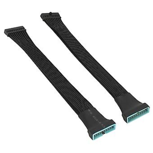 Liten Mini USB 3.0 19 Pin Intern Förlängnings Header Adapter Kabel För Moderkort 15cm