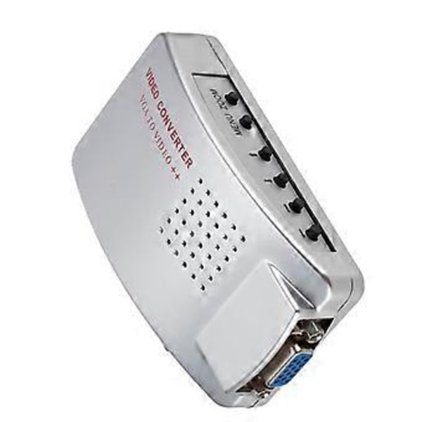 VGA till RCA Switch Box Universal NTSC PAL VGA till TV AV RCA Signal Adapter Converter Video Switch Box Komposit för Laptop