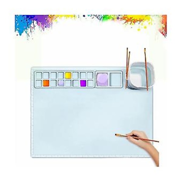 Silikon Malematte Silikonpalett Palett Maleri Matte Kunst Maleri Silikon Kunstmatte