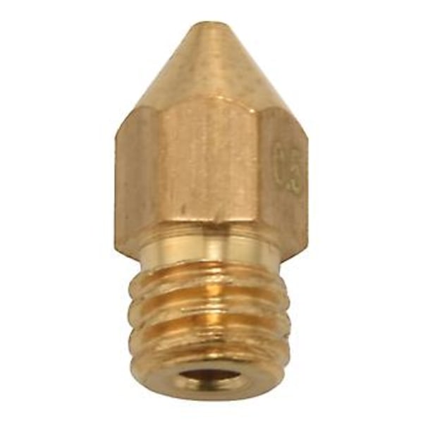 22 stk. 3D-printerdyser, Mk8 ekstruderdyser 0,2 mm, 0,3 mm, 0,4 mm, 0,5 mm, 0,6 mm, 0,8 mm, 1,0 mm E