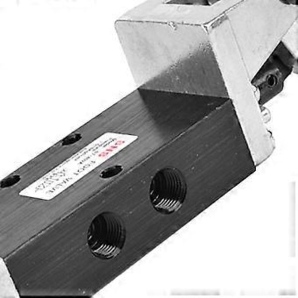 G1/4in Aluminiumlegering 2 Positioner 5 Vejs Luft Pneumatisk Fodtrykskontrolventil 0.8Mpa