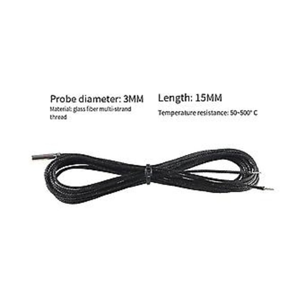 Pt1000 Probe 450 De Line 1m Ance Sensor Til 3D Printer Volcano/ V6 Er B