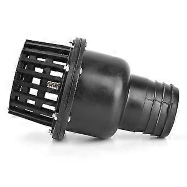 Bundventil til vandpumpe Sort PVC Lavtryks flad kontraventil til væskemaskine (2,5 tommer)