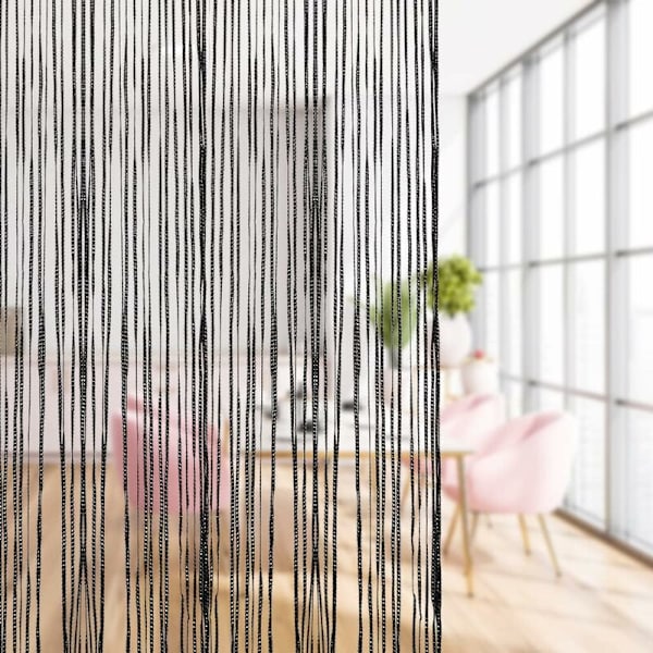 Stränggardin 100 x 200 cm Väggpanel Fönsterdörr Rum Frans, idealisk för strängdörr, myggnät, rumsavdelare, julbröllopsträdgård
