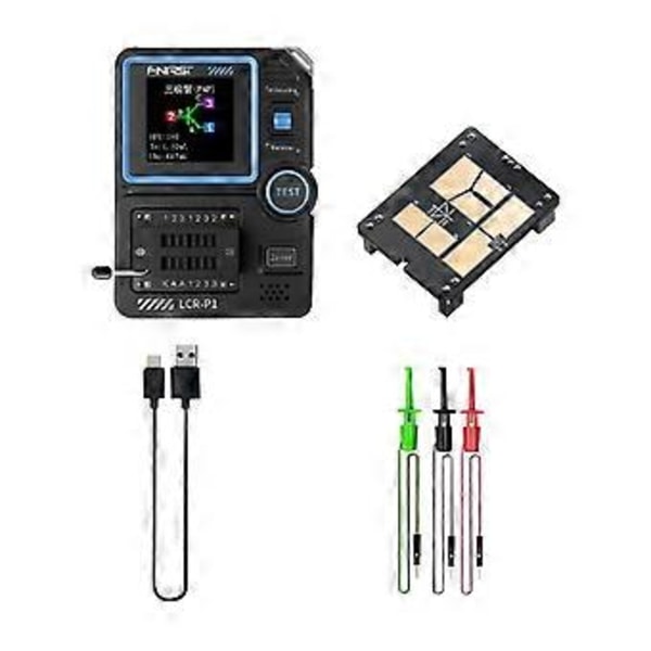 LCR-P1 Transistoritesteri Diodi Triodi Kapasitanssin Resistanssimittari LCR-mittari NPN PNP MOSFET IR Monitoimitesteri
