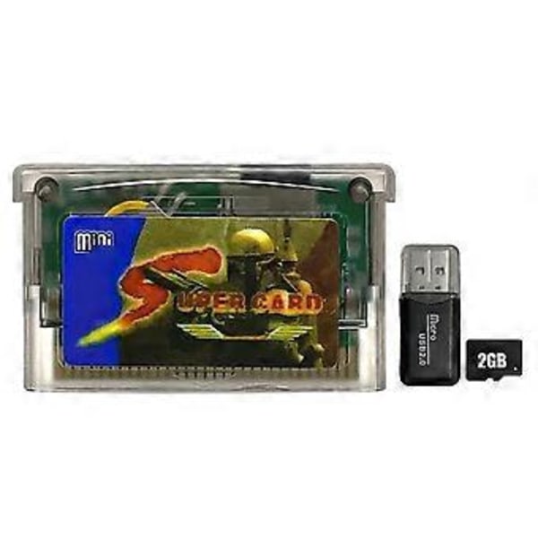 For Supercard Card+2GB Minnekort Mini Kort Adapter for SP GBM Lite Brennekortspill
