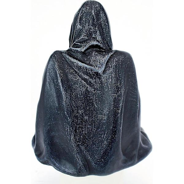 Gotisk indretning hylde siddende statue, 8 tommer, Greystone