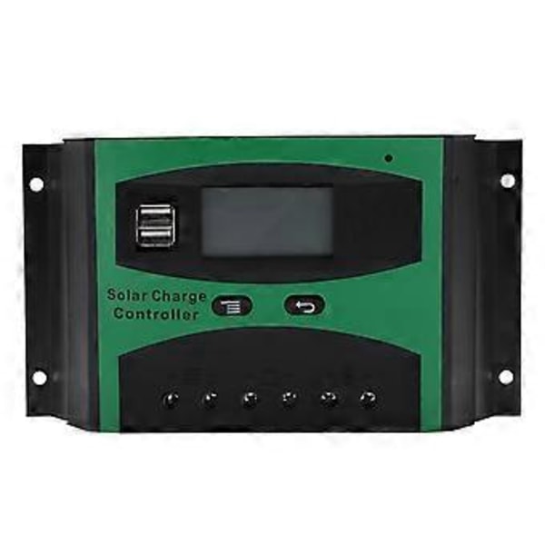 12V/24V Aurinkolataussäädin Aurinkosähköinen Latausohjain Kahdella USB-portilla 40A