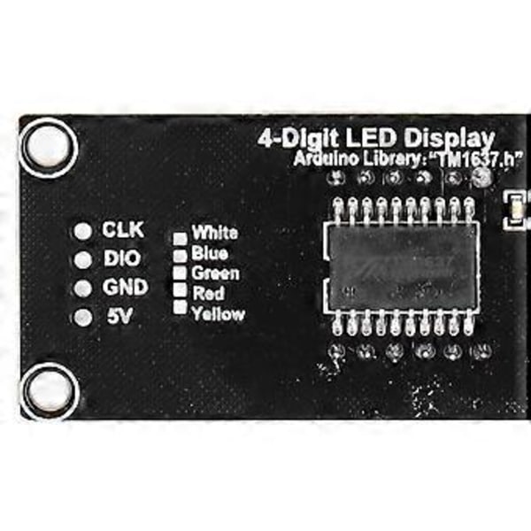 LED Digital Display Modul 0.56in Skjerm 4 Sifret 7 Segment PCB Kort TM1637 Klokkemodul 5V