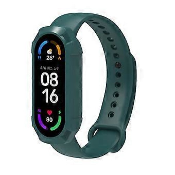 3D Film+Hard PC-deksel for Mi Band 6 5 4 3 for Smart Watchband Full Screen
