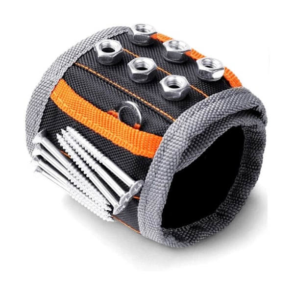 Magnetic Wristband, for Dad, with Strong Magnets to Hold Screws, Nails, Drill Bits, Tool Gift For Men