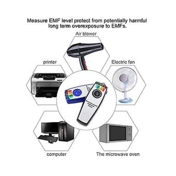 K2 Elektro Emf Gauss Meter Detektor Bærbar Detektor 5 Led Ga